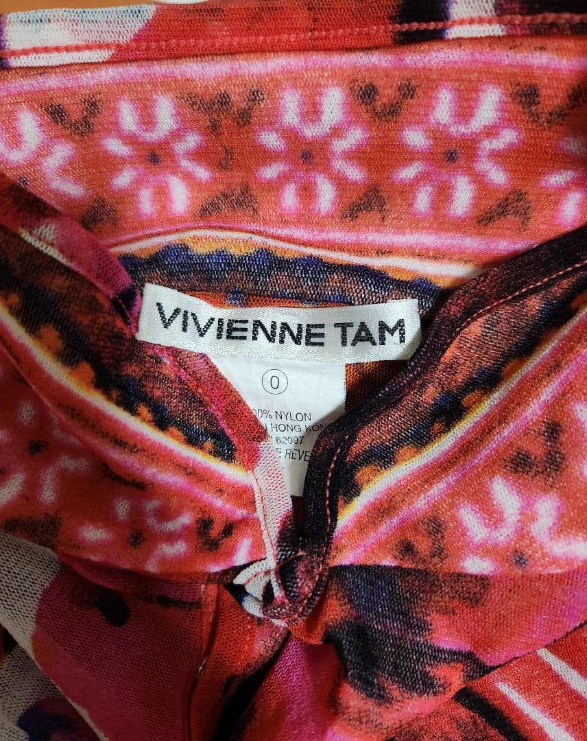 美品 VIVIENNE TAM チャイナ　メッシュ　ノースリーブ