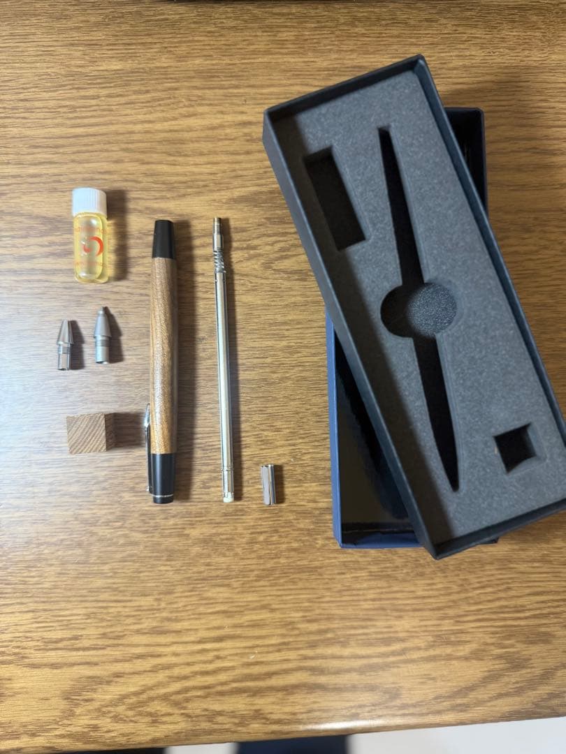 野原工芸 旧型 シャープペンシル えんじゅ 槐 固定式口金付き 野原工芸