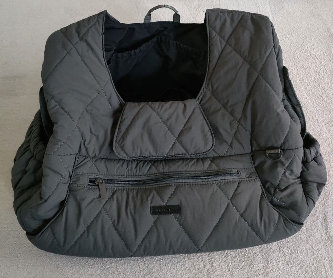moncheri モンシェリ キルティング リュック キャリー グレー - メルカリ
