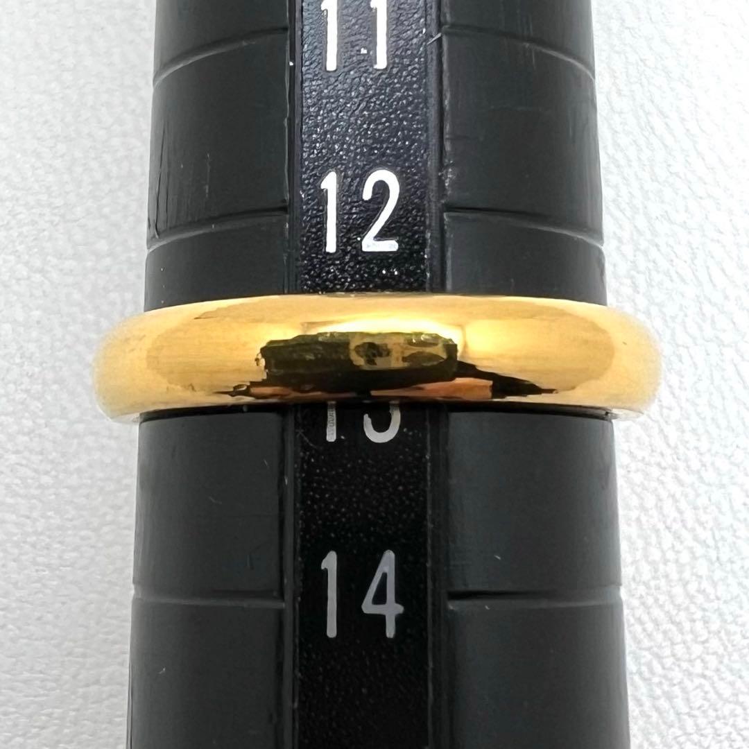 K24 純金リング　幅3.2㎜　厚さ1.9㎜　12.5号アップ　5.68 g