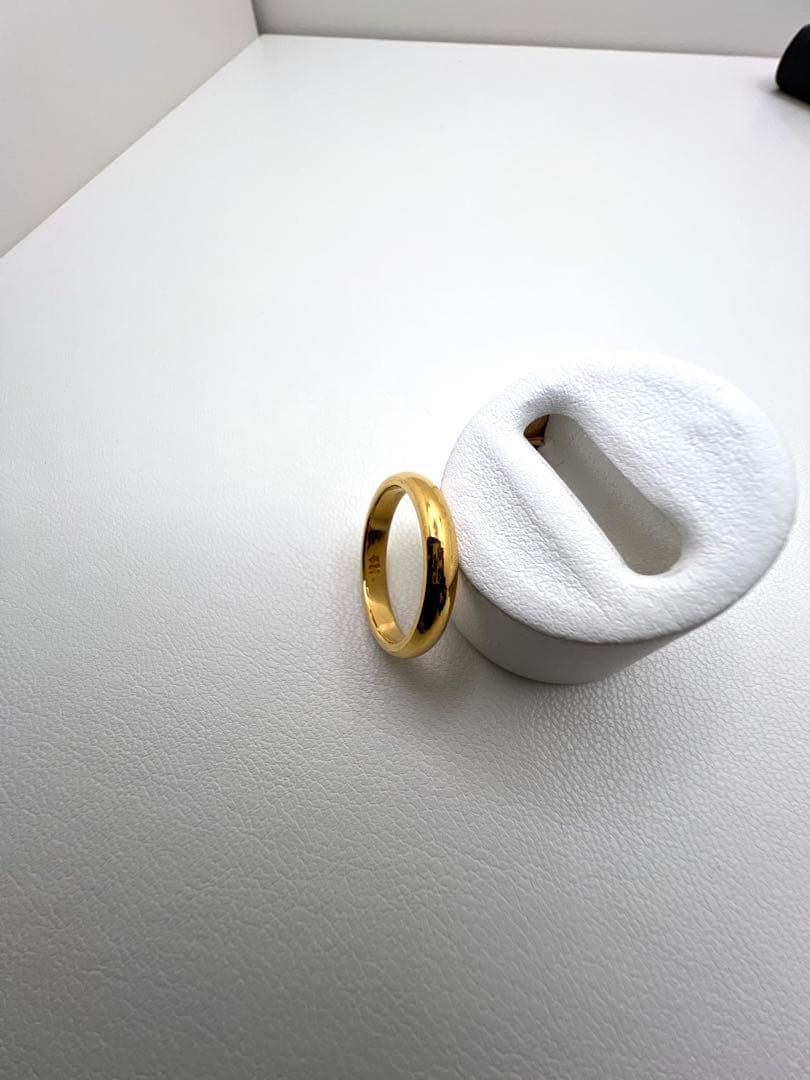 K24 純金リング　幅3.2㎜　厚さ1.9㎜　12.5号アップ　5.68 g