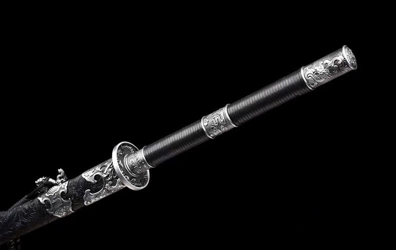 [武聖の苗刀] 繍春刀 牛尾刀 苗刀 手鍛造打 鋼刀 冷兵器 古兵器 両手刀