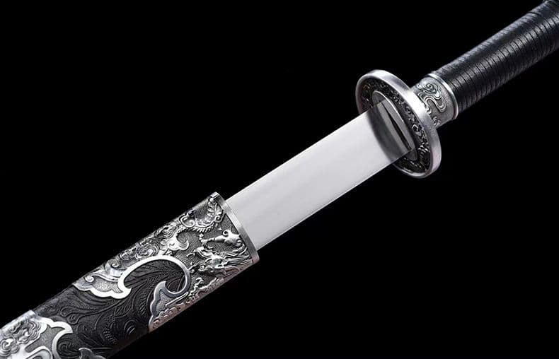 [武聖の苗刀] 繍春刀 牛尾刀 苗刀 手鍛造打 鋼刀 冷兵器 古兵器 両手刀