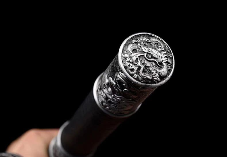 [武聖の苗刀] 繍春刀 牛尾刀 苗刀 手鍛造打 鋼刀 冷兵器 古兵器 両手刀