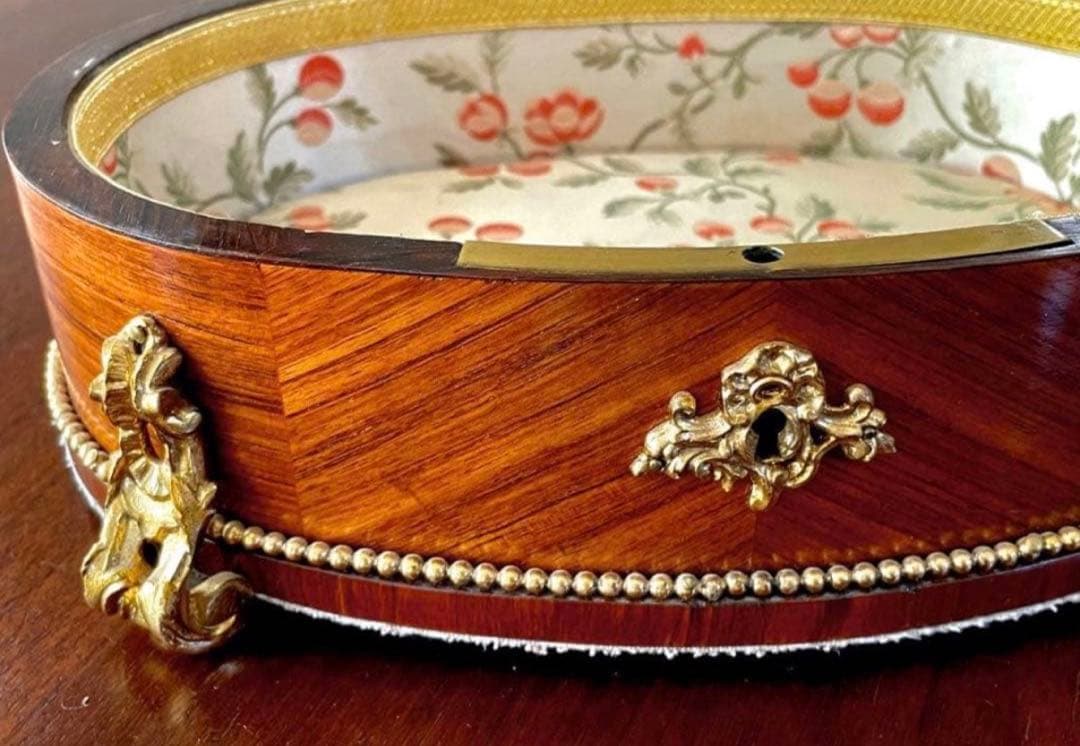 豪華 19世紀 アンティーク ジュエリーボックス フランス 木箱 木製 宝石箱