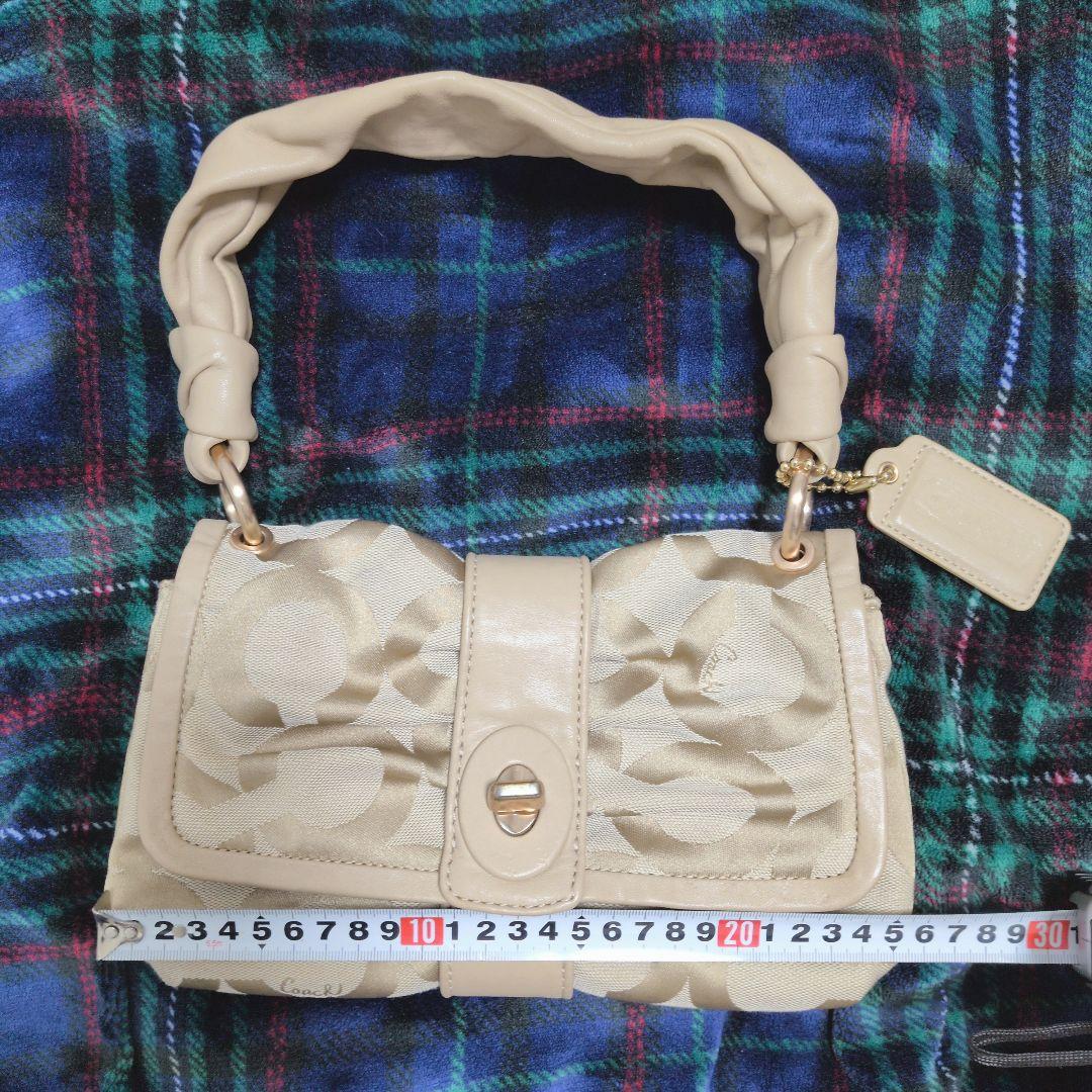 COACH 13408 ハンドバッグ　ワンショルダーバッグ　ベージュ