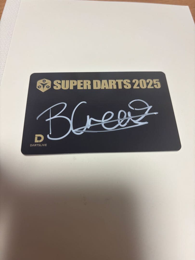 SUPER DARTS 2025 ボウグリーブス直筆サイン入りカード - メルカリ