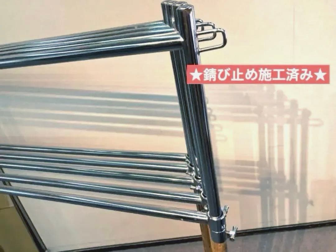 ☆美品☆メンテ済□120cm幅 □店舗用 アパレルハンガーラック☆