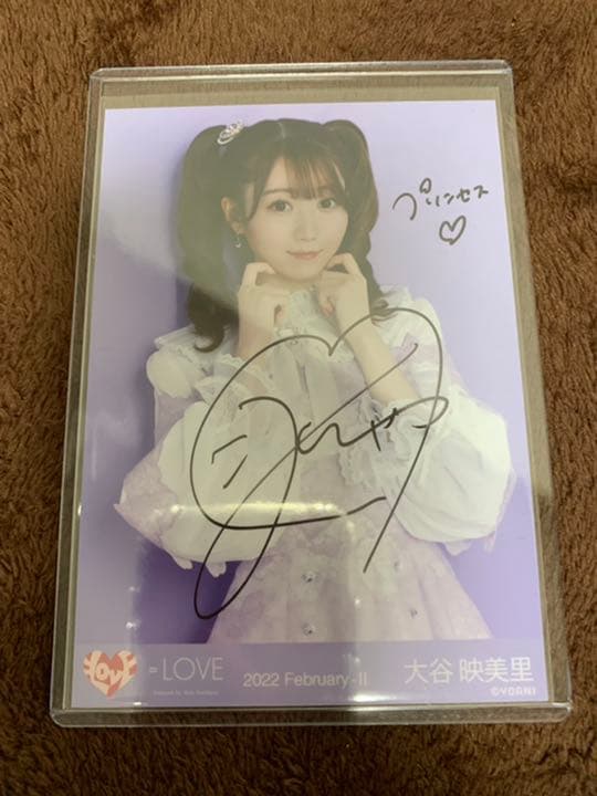 大谷映美里 直筆 生写真 ヨリ 黒衣装 アリーナ衣装 =LOVE イコラブ r*a