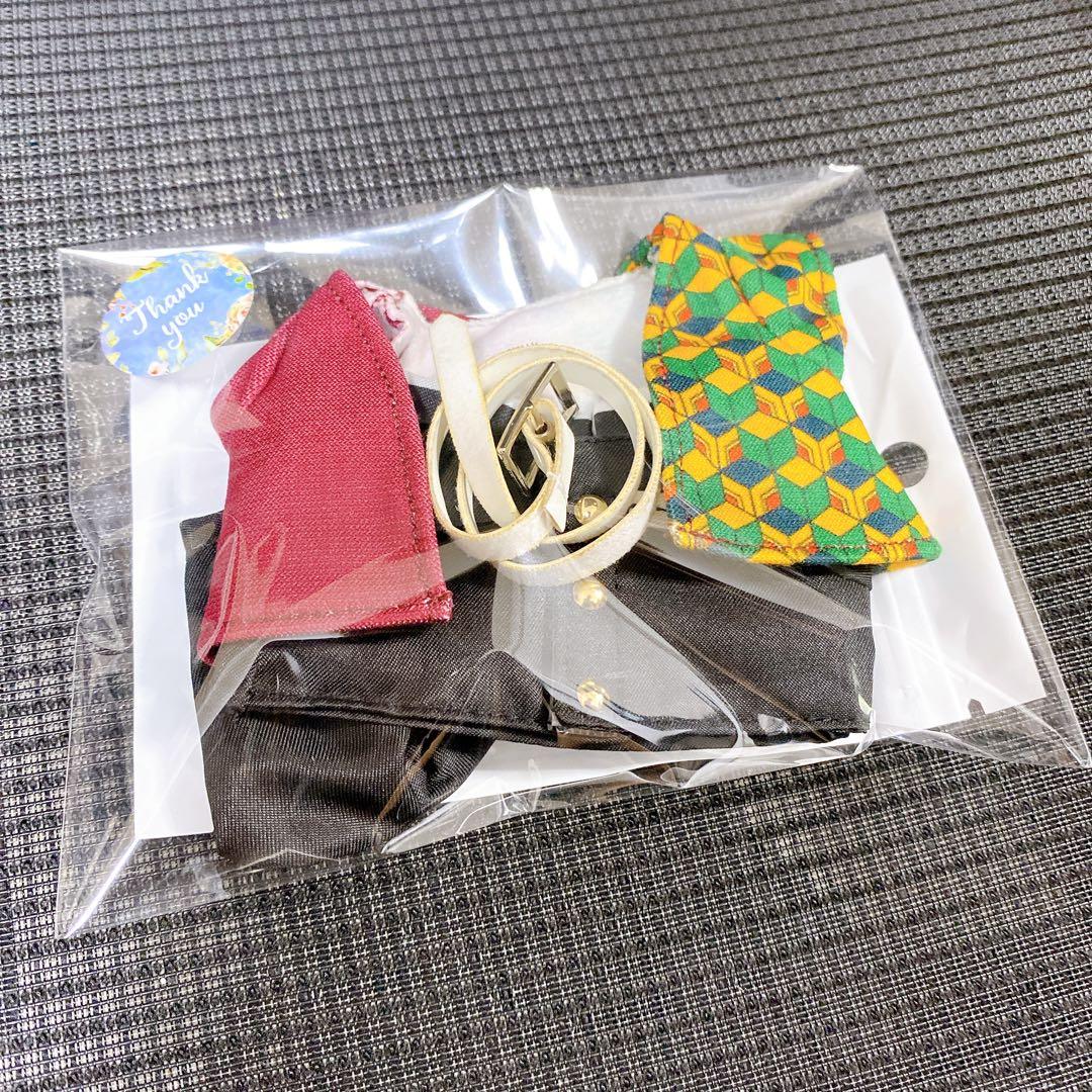 【ラブブ】着せ替え服 17cm用 ぬいぐるみ 鬼滅の刃風 5種コンプリートセット