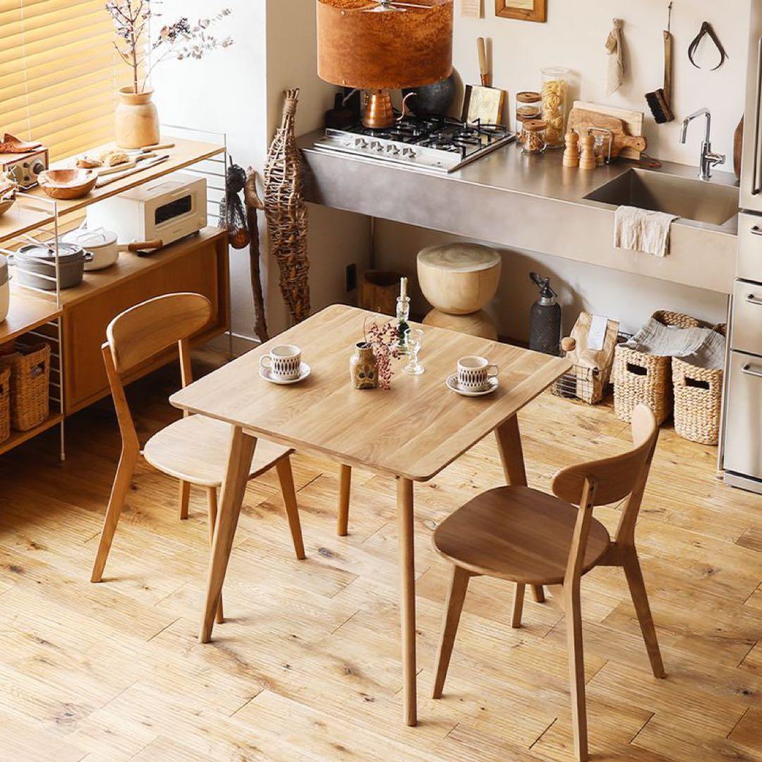 【이응】ダイニングテーブル  幅80cmタイプ