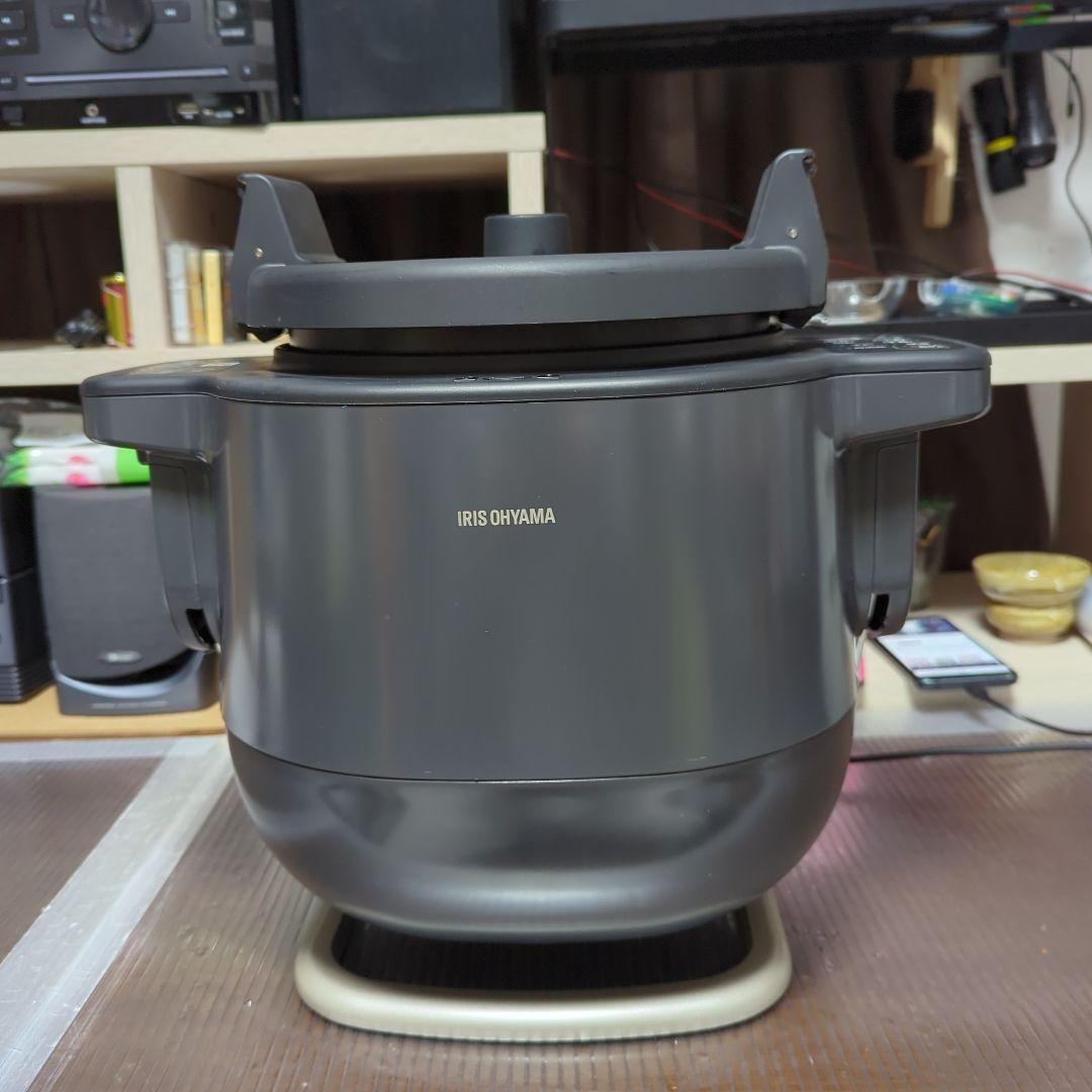 使用頻度極少 美品）アイリスオーヤマ 自動かくはん式調理機 DAC-IA2-H