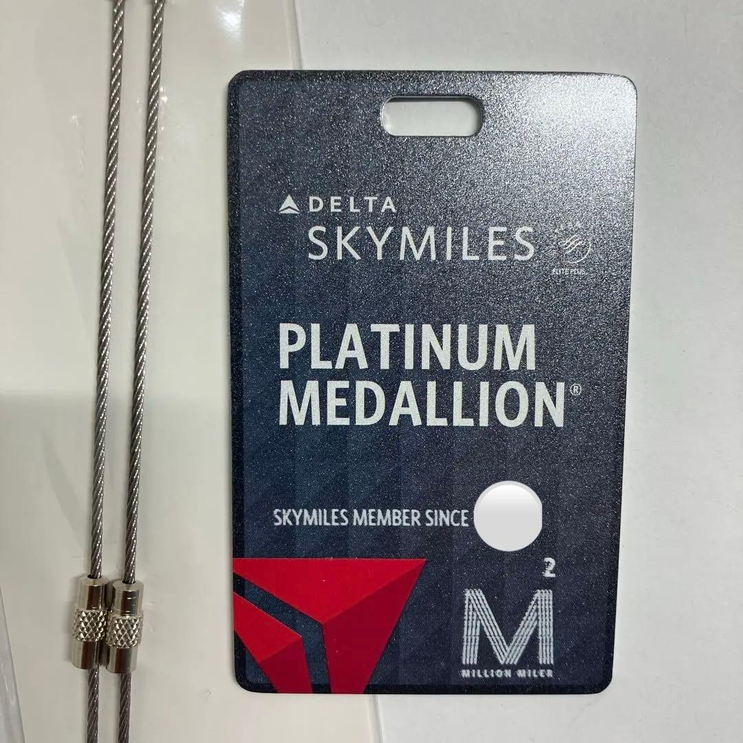 DL デルタ航空2ミリオンマイラー荷札1枚2枚ご希望の方はお申し出ください