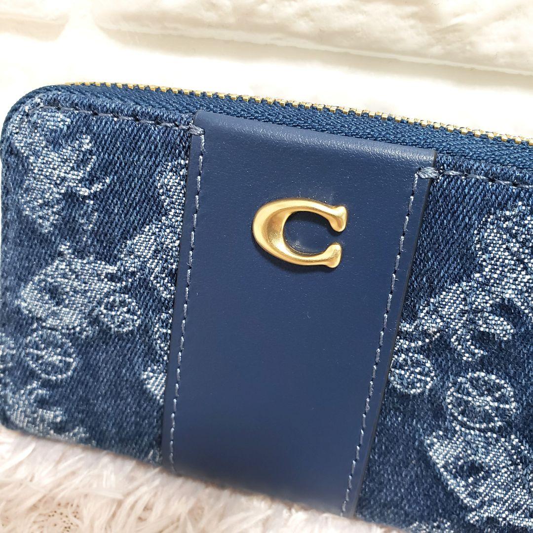 COACH コーチ デニム ホース&キャリッジ馬車 カードケースケース新品