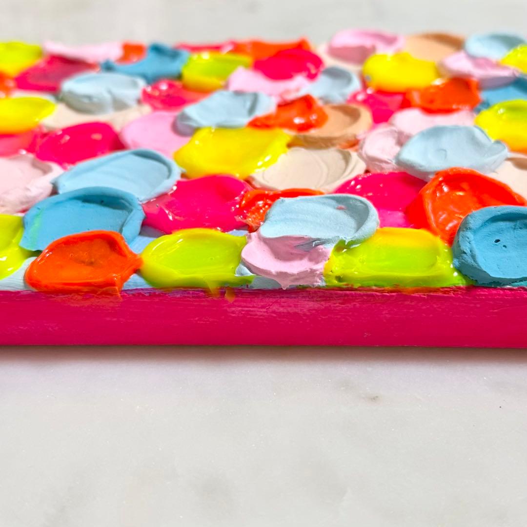 Bubble gum 絵画原画 アクリル画テクスチャーアート