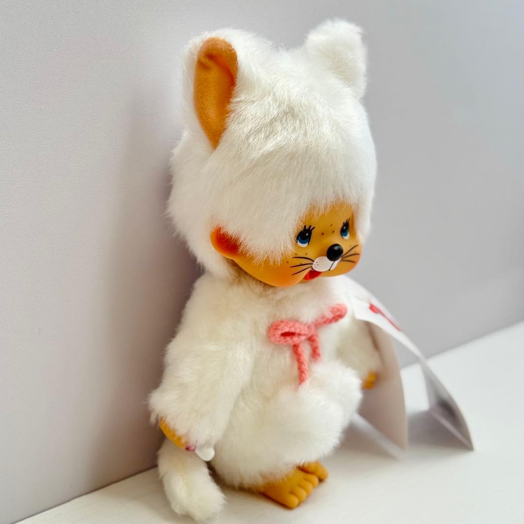 【EU限定・希少】モンチッチ 白い猫 ぬいぐるみ