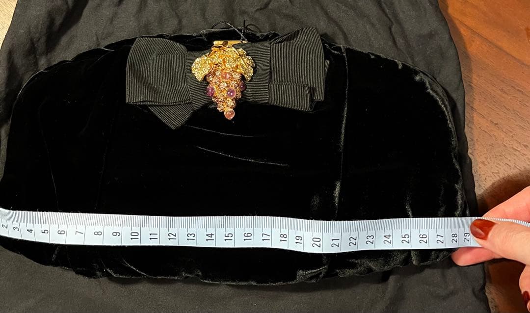 Dolce & Gabbana パーティーバッグ 黒 ベルベット