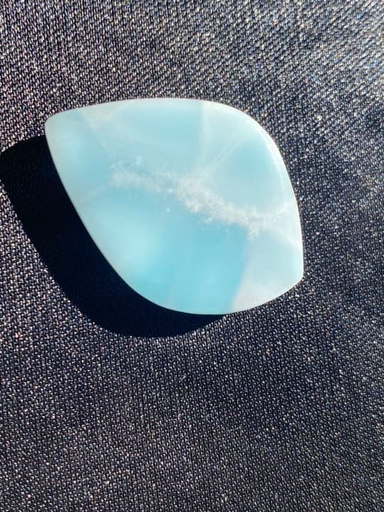 最高級天然石 ラリマー パワーストーン 宝石 鉱物原石 置き物裸石 ルース8U