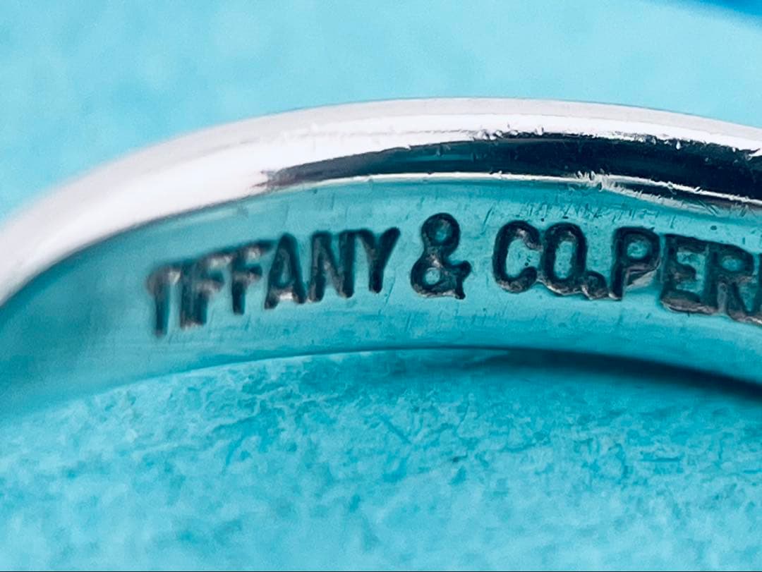 c948 美品　ティファニー　オープンハート　リング　シルバー925 約8.5号