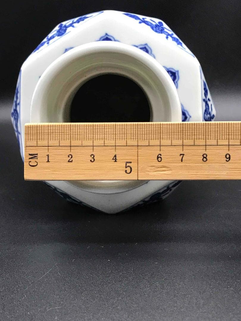 中国古美術 清乾隆時代 大清乾隆年製 在銘 染付花紋