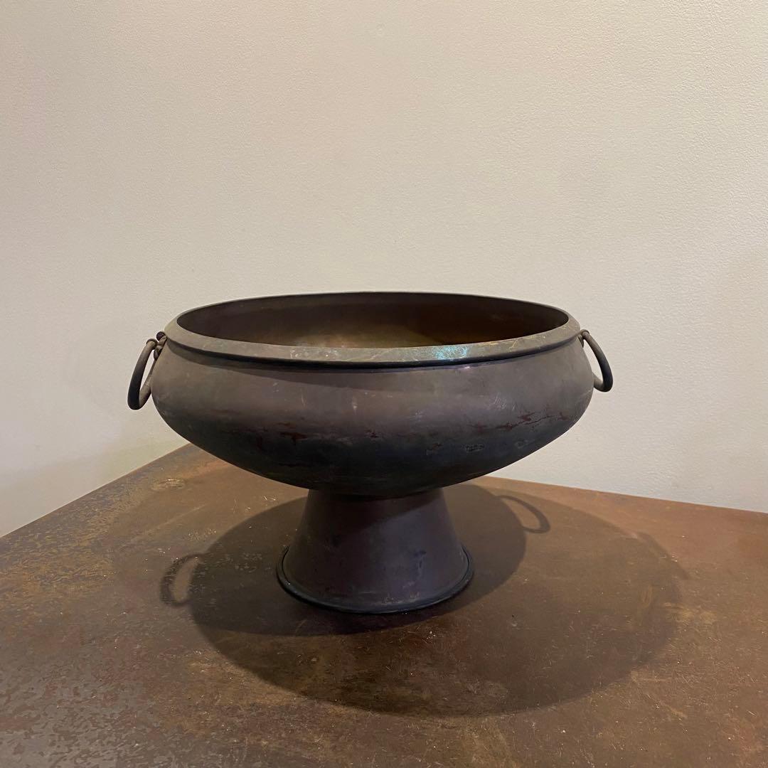 織部焼菊図角皿 8枚 [B24551]