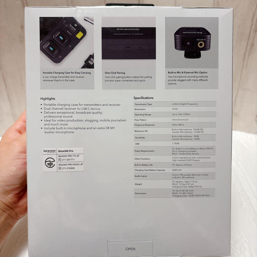 Saramonic ワイヤレスマイク ピンマイク 取材 自撮り