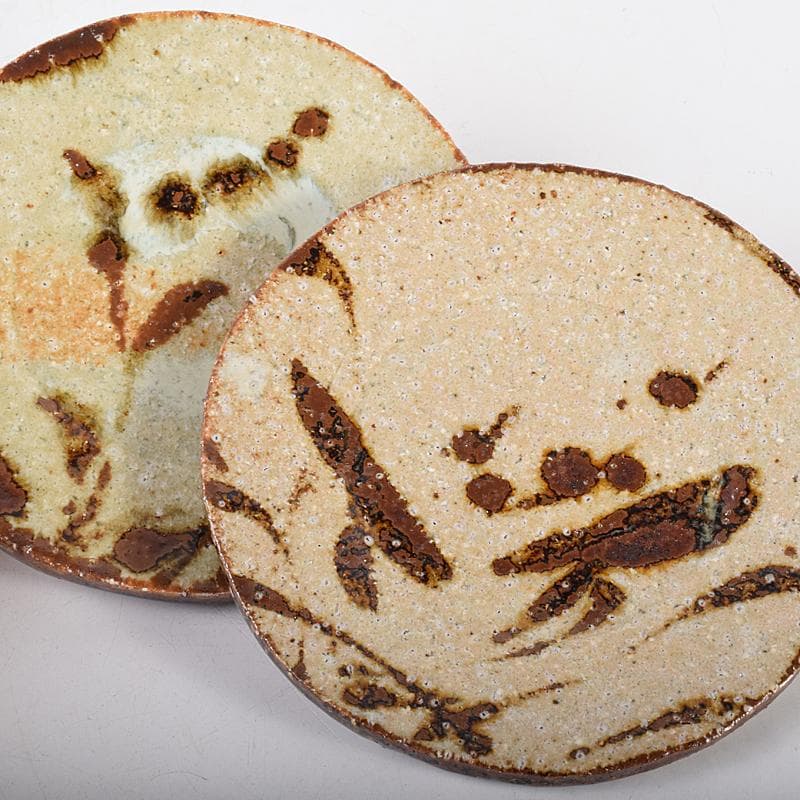 和食器 廣永陶苑 草花文 銘々皿 五客 共箱 二点まとめ