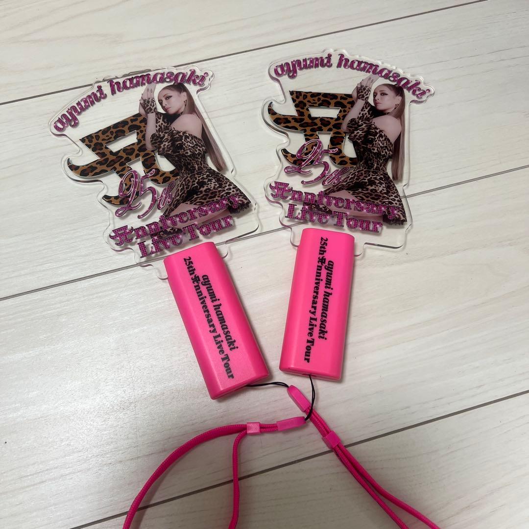 浜崎あゆみ Tシャツ 2色セット XL L ペンライト付き