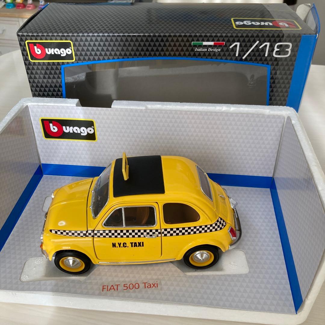 Bburago FIAT 500 タクシー 1/18