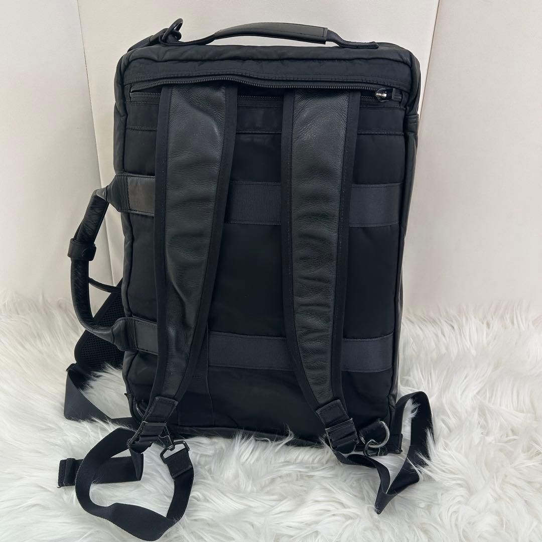 PORTER TIME BLACK 3WAY BRIEFCASEショルダー2層