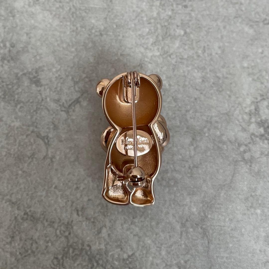 新品未使用】Max Mara シャイニー テディベア ブローチ - メルカリ