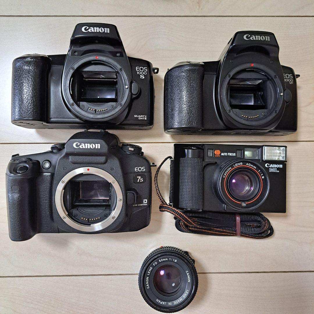 Canon EOS 7s 他フィルムカメラ レンズ5点セット