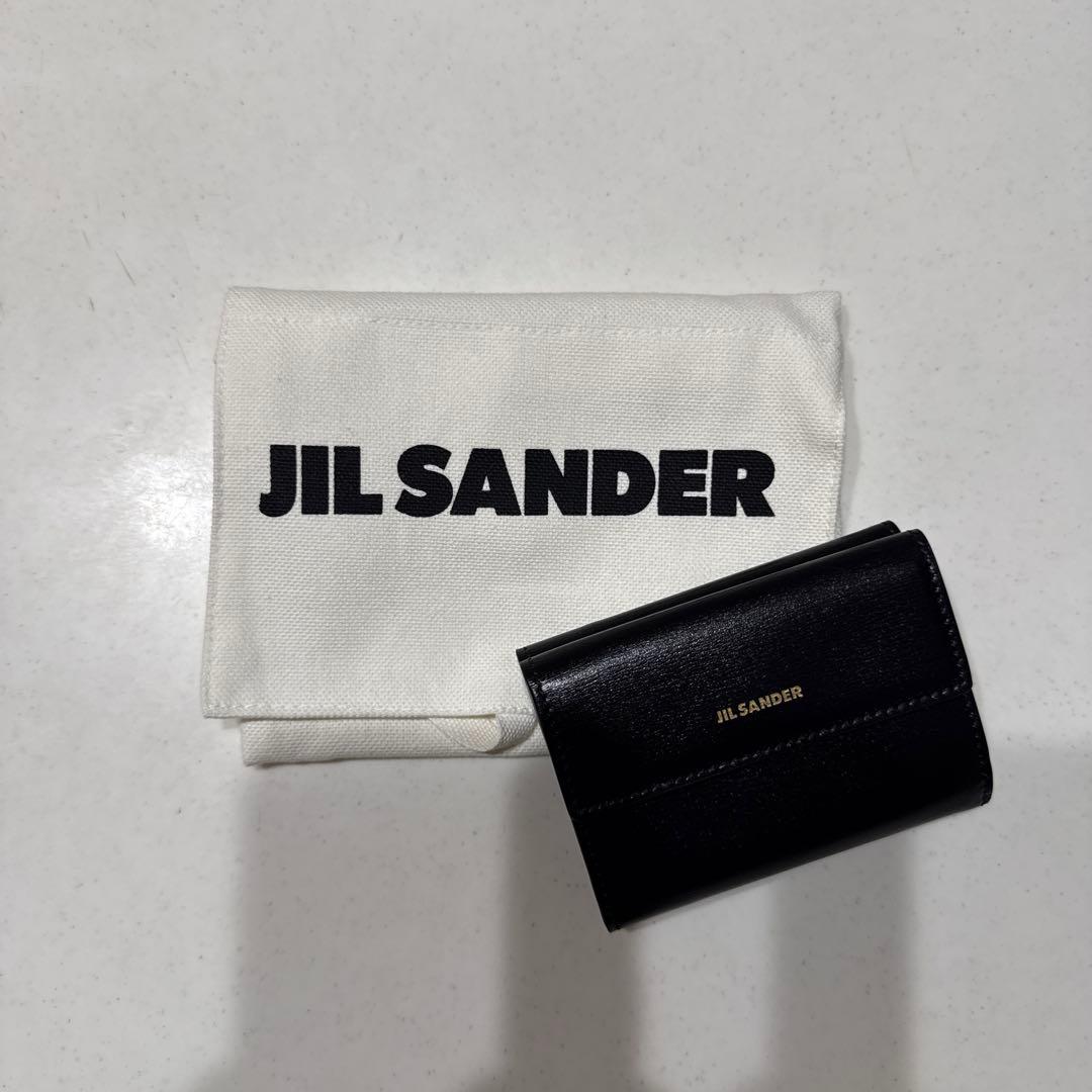 ジルサンダー ベビーウォレット - ブラック 三つ折り財布