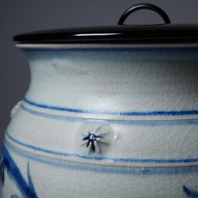 太仙窯 安南水指 共箱 塗蓋 茶道具 唐草絵 ベトナム - メルカリ