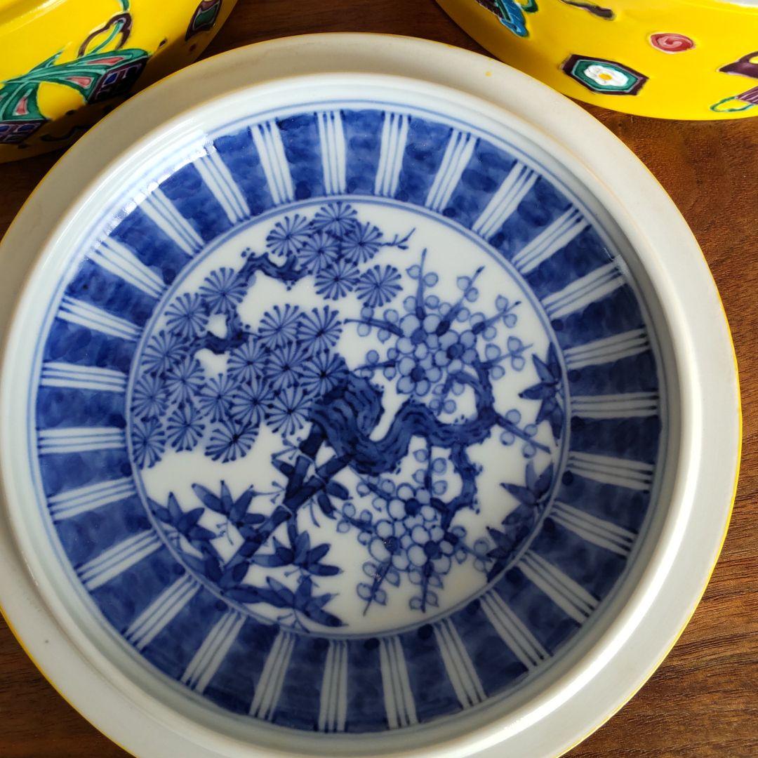 黄交趾 宝尽し 二段重 平安 昭阿弥 本物