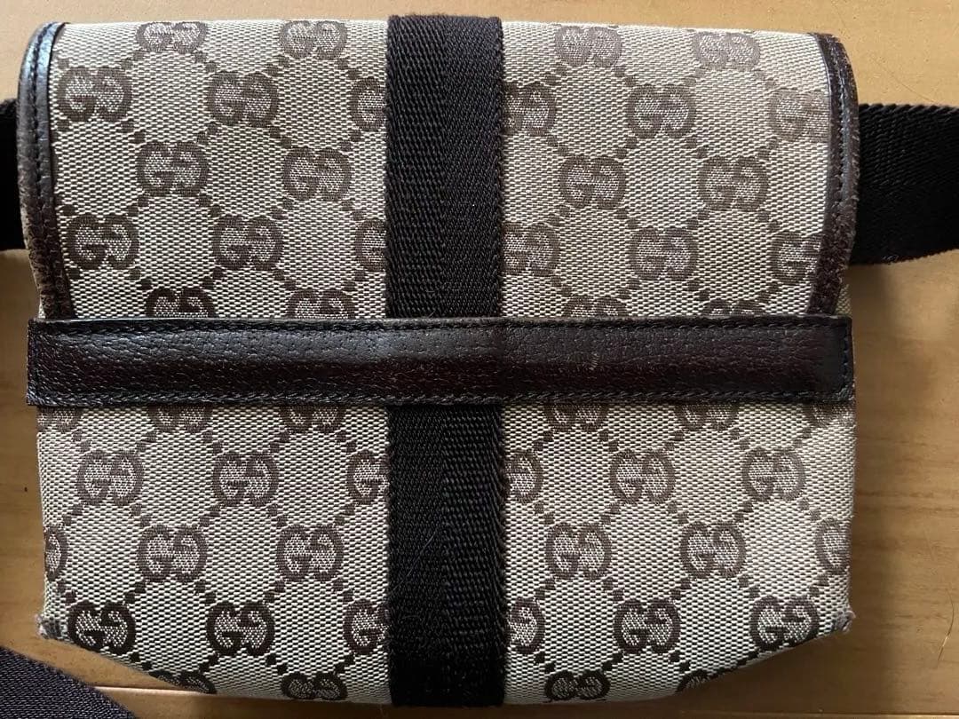 GUCCI GGキャンバス ショルダーバッグ ウエストバッグ