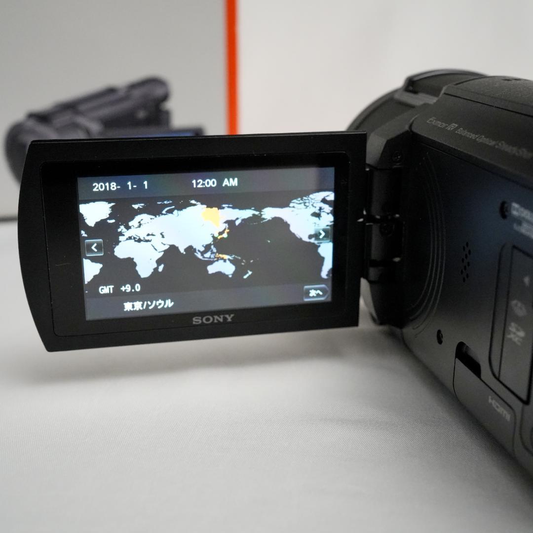 追加バッテリー&元箱付き■美品■ FDR-AX60 SONY 4K ビデオカメラ