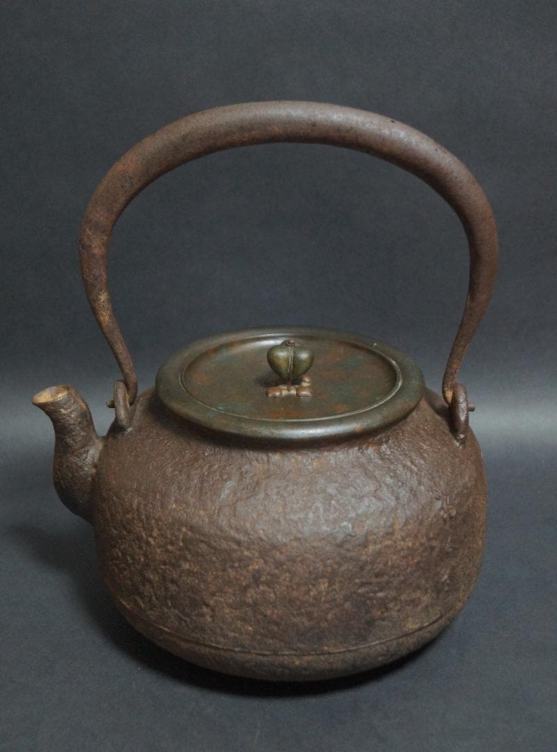 龍文堂造 鉄瓶 煎茶道具