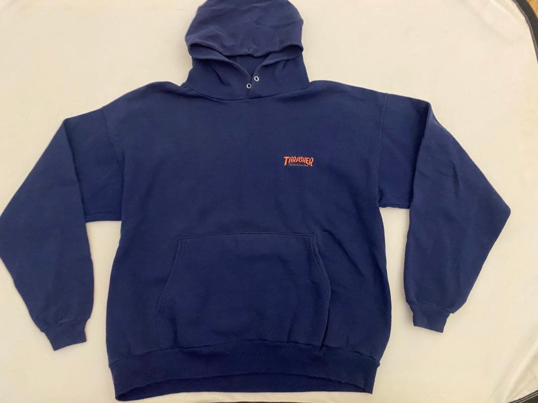 90年代 HENES タグ スラッシャー フーディー スウェット パーカー90s