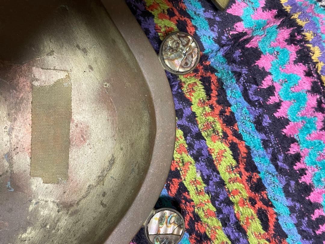 カニ型金属トレイ 貝殻装飾付き 灰皿 アクセサリー置き