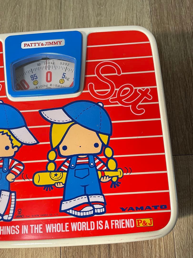 激レア Sanrio PATTY&JIMMY パティ&ジミー 体重計 昭和レトロ