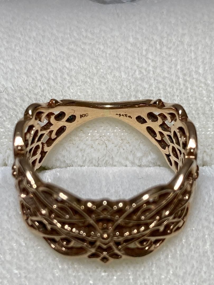 ぺ*ん様 agete CLASSIC アガット K10 YG 9号 リング　中古