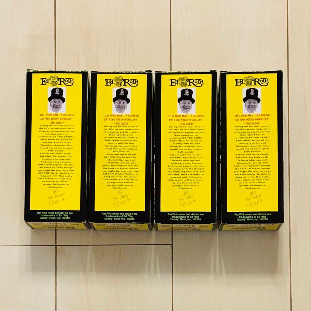 Rat Fink Wacky Wobbler フィギュア 4体セット - メルカリ