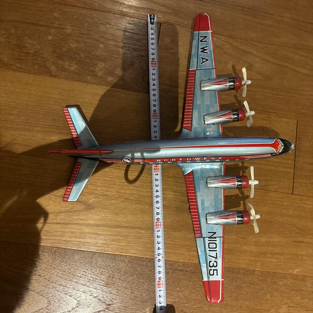 ブリキ 飛行機 ノースウェスト DC4