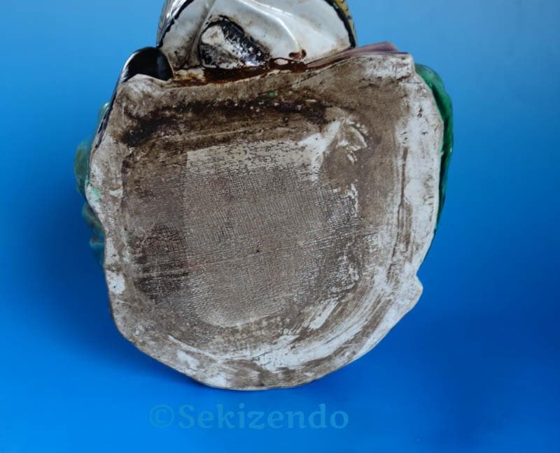 九谷焼 色絵 唐子 童子 太鼓打ち 置物 フィギュリン 28cm 2540