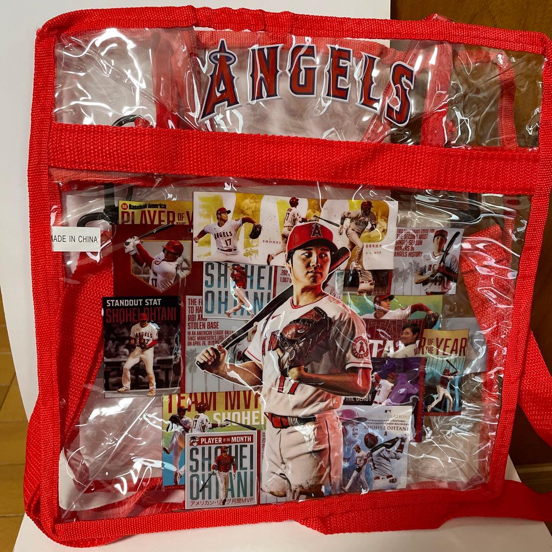 大谷翔平 MVP記念 ボブルヘッド人形 透明トートバッグ ・