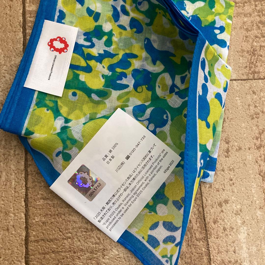 万博公式グッズ ミャクミャク 大判 ハンカチ エレメント WORLD - メルカリ