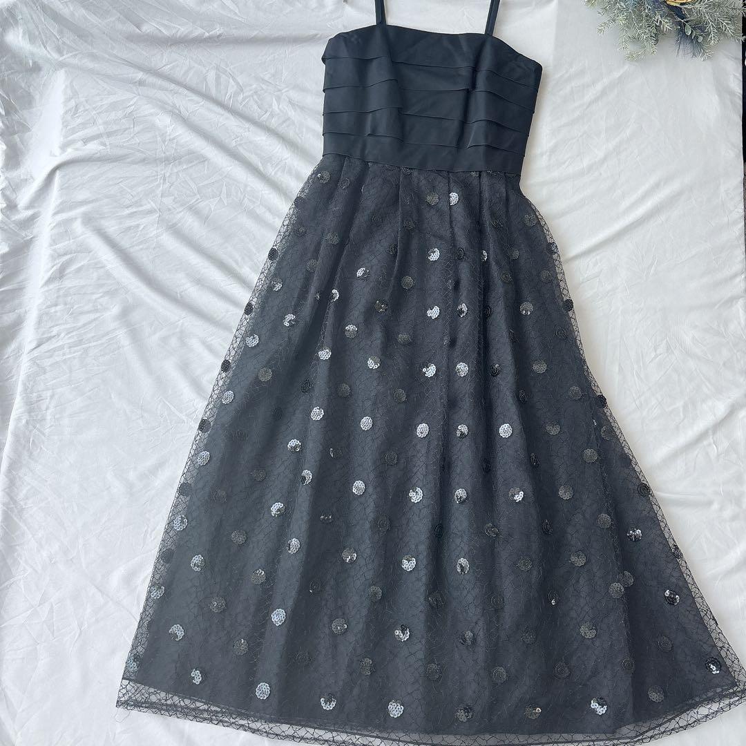 HARDY AMIES ハーディエイミス　ドレス　スパンコール　レース　13号