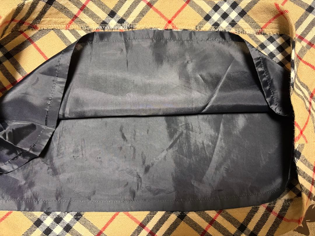 Burberry blue label ノヴァチェック柄　ウール100%