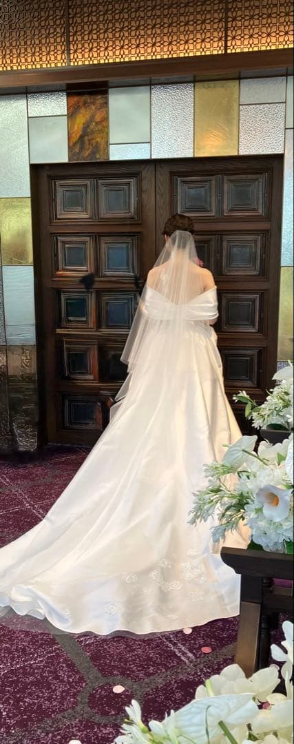 【m】ウエディング　ベール　ロングベール　トリート